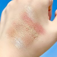 Palet Eye Shadow berkilau 9 warna rias wajah Logo khusus dengan warna kulit ringan Label pribadi harga grosir bubuk kering