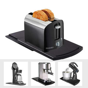 LM LM25087 Bandeja Deslizante para Café de Cocina, Negra, para Electrodomésticos, Tostadora, con Ruedas para Almacenamiento en Encimera - Product Image 2