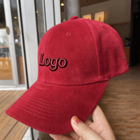 Casquette de baseball unisexe en coton pur à 6 panneaux, brodée en 3D sur mesure, style sportif, avec boucle métallique large et incurvée, vintage américain