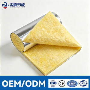 Couverture en laine de verre avec revêtement en aluminium renforcé 16 kg/m3 pour l'isolation thermique des entrepôts - Product Image 1