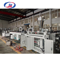 Máquina de Extrusión de Doble Tornillo de PVC UPVC con Motor, Caja de Cambios y PLC de Alta Productividad para la Producción de Tuberías y Conductos