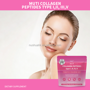 Colágeno en Polvo para Mujeres, Tipos I, II, III y V, con Probióticos y Ácido Hialurónico, 20 Porciones, Suplemento Dietético - Product Image 4