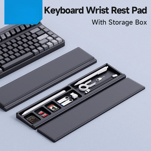 Desktop Storage <b>Box</b> Keyboard Wrist Pad Ergonomic Soft <b>Memory</b> Foam Support Storage <b>Box</b> Easy Typing Pain Relief Desktop Storage - Product Image 1