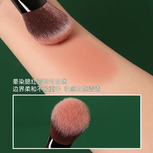 Pinceau à blush professionnel YRX, couleur personnalisée, poils synthétiques doux, virole en aluminium, manche en plastique, ensemble de pinceaux de maquillage - Product Image 3