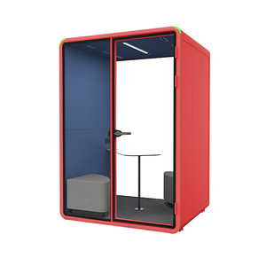 Cabine de réunion privée insonorisée pour 2 personnes, bureau de start-up, cabine acoustique mobile, cabine silencieuse - Product Image 1