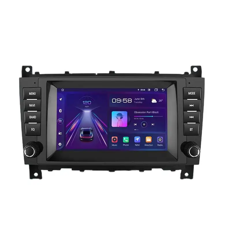 Junsun Anh Cổ 1 + 32GB Wifi Android Đài Phát Thanh Xe Cho Mercedes Benz C-Class W203 W209 C180 W219 2004 2011 Đa Phương Tiện Navigation