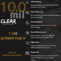 Film Pelindung Cat TPU Uper Bright Anti-Kuning Self-Healing Tebal 10mil Anti-Gores Penolak UV/Panas Film Kristal