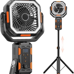 20000mAh Big Battery Standing Floor Portable <b>Fan</b> Ventilador Recargables Retractable Folding Air Cooler With <b>Remote</b> <b>Control</b> - Product Image 1