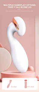 Ücretsiz örnekleri vibratör yetişkin seks oyuncak, tıbbi sınıf sıvı silikon cihaz G nokta ısıtma Sucking vibratör masaj aleti - Product Image 3