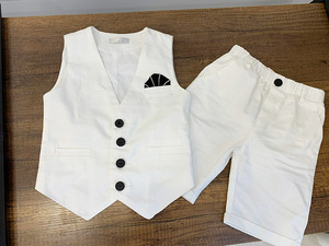 Conjunto de Ropa para Niños, Traje Infantil, Traje Formal para Niños, Chaleco, Camisa, Pantalones Cortos, Trajes para Niños para Fiestas de Cumpleaños - Product Image 2