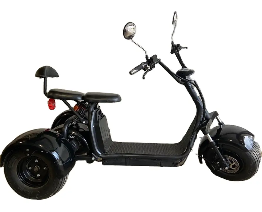 Fuera de la carretera de tres ruedas de Golf de grasa gran neumáticos rueda triciclo Citycoco Scooters eléctricos