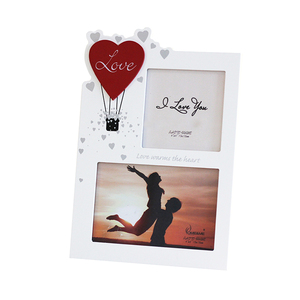 Stampa su misura 4x6 e 5x7 bianco paesaggio cornice di legno <span class=keywords><strong>cornici</strong></span> <span class=keywords><strong>con</strong></span> cuori palloncino decorazione <span class=keywords><strong>per</strong></span> la decorazione della tavola di casa - Product Image 1