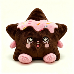Peluche de donut personalizado con forma de luna, regalo para niños, juguete de peluche con temática de postres, peluche de donut para decoración de habitaciones - Product Image 4