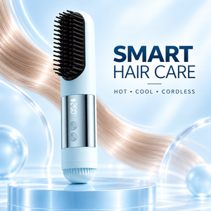 Brosse lissante sans fil chaude et froide, peigne chauffant portable en céramique ionique pour le soin des cheveux, idéal pour les voyages - Product Image 3
