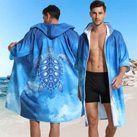Serviette de bain à capuche pour adulte, très vendue, cape en microfibre, peignoir de plage à séchage rapide
