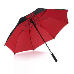 <span class=keywords><strong>Parapluie</strong></span> de golf automatique pongé 190T de haute qualité résistant aux UV revêtement noir en fibre de verre motif droit-Sun City - Product Image 3