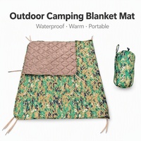 Couverture de chasse camouflage imperméable, tapis de sol pliable et chaud pour le camping, la chasse et les pique-niques