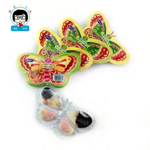Manufacturer Sweet Flavor Chocolate Jam Butterfly Shaped Big Colorful Chocolate Balls Biscuit Cup