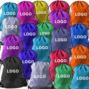 Desent Waterproof Multi-Color Drawstring Backpack Cinch <b>Bag</b> Bulk Polyester <b>String</b> <b>Bag</b> for Shopping for Outdoor Adventures - Product Image 6
