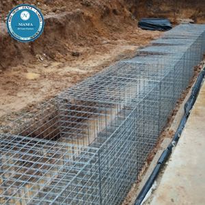 <strong>Gabion</strong> Wall with Covers Retaining Wall Welded Mesh <strong>Gabion</strong> Baskets Plain Weave Galvanized <strong>Steel</strong> Wire Welding - Product Image 5