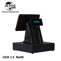Système de point de vente tout-en-un de 15 pouces / 15,6 pouces, machine de point de vente Windows, caisse enregistreuse de magasin, système de point de vente avec imprimante