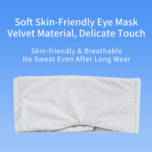 Masque de sommeil lesté en velours à marque privée, luxe, relaxation par la gravité, aide au sommeil, doux, occultant, accessoire de sommeil pour voyage et maison, personnalisable - Product Image 6