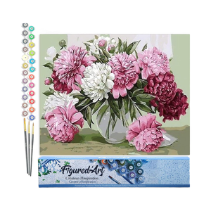 Figure d'Art Fleur <span class=keywords><strong>Peinture</strong></span> par Numéro pour Adultes-Kit <span class=keywords><strong>de</strong></span> <span class=keywords><strong>Peinture</strong></span> Acrylique Moderne DIY Full-40x50cm Sans Cadre - Product Image 1