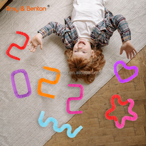 Pop Tubes Jouets <span class=keywords><strong>Tiktok</strong></span> Vente Chaude Nouveauté Multicolore Sensoriel Soulagement Du Stress Et De L'anxiété Stretch Tube Fidgety Toys Pop Tubes - Product Image 6