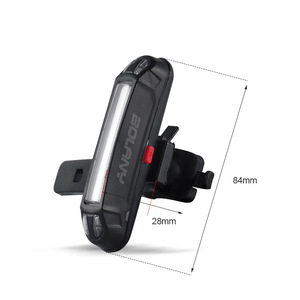 ไฟท้ายจักรยานโบลานีแบบ LED ชาร์จไฟได้ 5V 0.2A ไฟเตือนสำหรับขี่กลางคืน สำหรับจักรยานเสือหมอบและจักรยานเสือภูเขา - Product Image 4