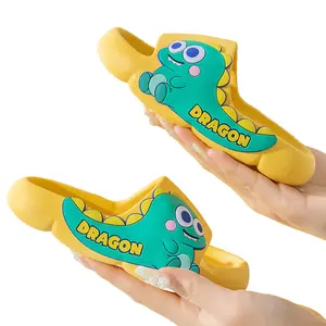 Summer children's slippers cute kids indoor slippers non-slip boys and girls wear soft soled breathable slippers