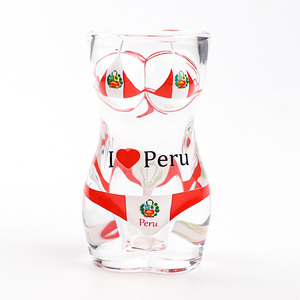 Verres à shot personnalisés avec logo, whisky, vin, souvenir touristique du Pérou, plage, corps sexy, bikini - Product Image 3