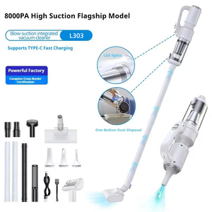 Aspirateur-balai sans fil anti-enchevêtrement <span class=keywords><strong>Phare</strong></span> à LED Élimination <span class=keywords><strong>de</strong></span> la poussière à un bouton Moteur 35Krpm Nettoyage des sols <span class=keywords><strong>de</strong></span> canapés multi-surfaces - Product Image 6