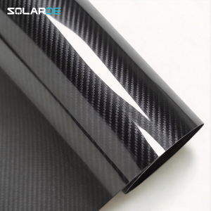 Lámina de Vinilo para Automóviles SolarDE con Textura de Fibra de Carbono TPU, Rollo de Película Duradera, Adhesivos Brillantes para Carrocería de Automóvil - Product Image 2