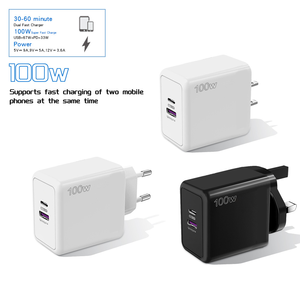 100W Gan Charger PC+ABS Fire Retardant Material QC4.0 USB67W PD33W Travel Fast Charger for IPhone and Android - Product Image 4