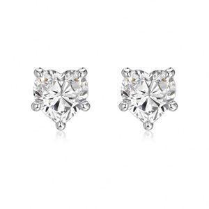 Dylam Tiny Charm <b>Fine</b> Jewelry Hypoallergenic S925 Silver Multiple Sizes Infinity Love Heart Shape 5A Zirconia <b>Stud</b> <b>Earrings</b> - Product Image 1