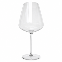 Verre à vin rouge Bordeaux grande capacité 830 ml en verre sodocalcique à bord fin, faible MOQ, pour hôtels, traiteurs, détaillants