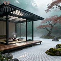 Pergola bioclimatique de luxe en alliage d'aluminium 6063-T5 motorisée, toit à lamelles, design imperméable, résistant au vent et à la neige, pour jardin et bord de piscine