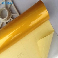 Lámina Reflectante Amarilla de Grado Ingeniería Autoadhesiva YEEMAX, Resistente a Desgarros, Imprimible con Inyección de Tinta, para Uso en Exteriores, Seguridad