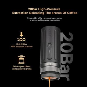 Cafetera Espresso Portátil con Control por Aplicación, Filtro sin Fondo de 58 mm, Eléctrica, 20 Bares de Presión, para Casa y Viajes - Product Image 5