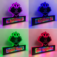 Présentoir de Bouteilles Autonome en Acrylique Style Côtier avec Écran LED Numérique Électronique de 6 cm d'Épaisseur et Tableau de Messages Personnalisé Service VIP
