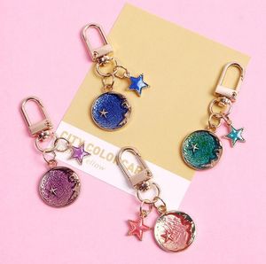 Porte-clés en métal et en émail souple, personnalisé, porte-clé étoile, lune, pendentif, de sac, breloque, à faire soi-même, bijoux, bracelets, accessoires, 50 pièces - Product Image 6