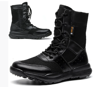 Botas de Desierto Ligeras y Transpirables TSB1102 con Cremallera Lateral, Suelas Ligeras de EVA, Empeine de Tela o Malla Negra para Desierto, en Stock - Product Image 1