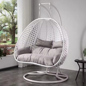 Balcón al aire libre B & B muebles cesta colgante interior cesta colgante silla doble fondo plano Magic Rattan Birdhouse silla - Product Image 5
