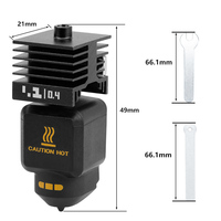V6 P2S Rakitan Hotend Baja Keras yang Dapat Dilepas untuk Printer 3D, Kit Nozzle Kepala Cetak yang Dapat Diganti