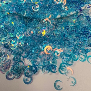 Lentejuelas Doradas Brillantes con Diseño de Estrellas <span class=keywords><strong>y</strong></span> Luna, Coloridas, Ultrabrillantes, de 6-20 mm, Material de Relleno para Slime <span class=keywords><strong>y</strong></span> Fundas de Teléfono Recubiertas de Resina - Product Image 3