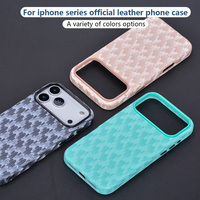 Housse de designer résistante à l'eau à faible quantité minimale de commande étui de téléphone magnétique entièrement enveloppé en cuir de galet PU pour iphone 17 16 15 Pro Max Air