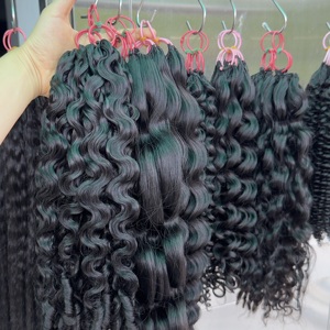 Extensions de perruque au crochet 100% cheveux humains Remy Water Wave bouclés, double brin, nœuds <span class=keywords><strong>miracle</strong></span> - Product Image 4