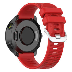 20mm pour <span class=keywords><strong>Garmin</strong></span> F 158 245 Silicone bracelet de remplacement boucle en acier inoxydable réglable élastique bracelet de montre Sport bracelet de montre intelligente - Product Image 3