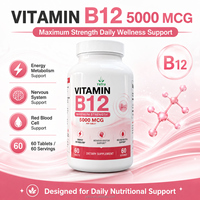 Comprimés de Vitamine B12 – Article Phare Amazon – Méthylcobalamine pour l'Énergie et le Métabolisme – Végétalien – OEM – Marque Privée – Supplément en Vrac