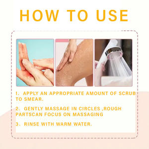 Exfoliante Facial Iluminador con Vitamina C Personalizado OEM, Exfoliante Corporal de Cúrcuma de Limpieza Profunda - Product Image 6